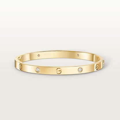 [⭐Seralia]LOVE BRACELET 4.8MM 4 DIAMONDS