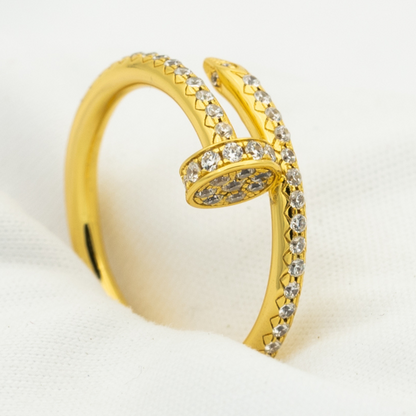 [⭐Seralia]JUSTE RING 1.8MM GOLD DIAMONDS