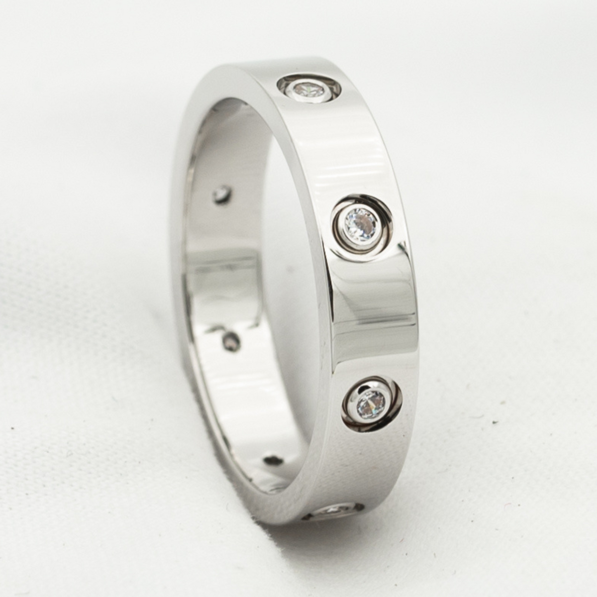 [⭐Seralia]LOVE RING 3.6MM 8 DIAMONDS