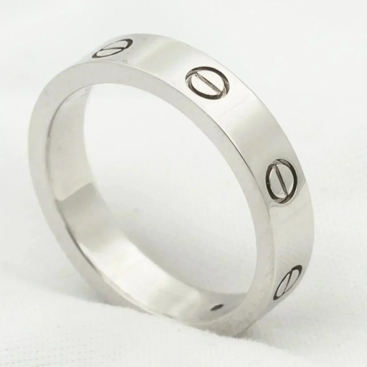 [⭐Seralia]LOVE RING 4MM 1 DIAMOND SILVER
