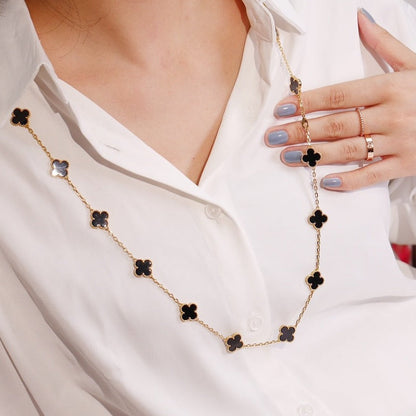 [⭐Seralia]CLOVER 20 MOTIFS ONYX ROSE GOLD