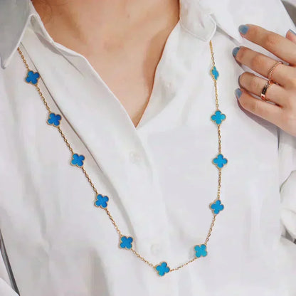[⭐Seralia]CLOVER 20 MOTIFS TURQUOISE GOLD