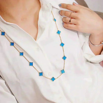 [⭐Seralia]CLOVER 20 MOTIFS TURQUOISE GOLD