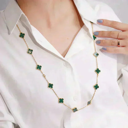 [⭐Seralia]CLOVER 20 MOTIFS MALACHITE GOLD