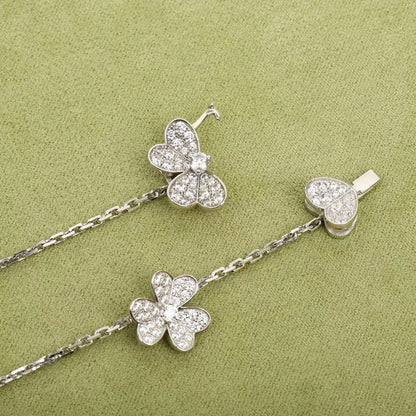 [⭐Seralia]FRIVOLE SILVER 9 FLOWERS NECKLACE