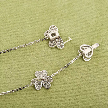 [⭐Seralia]FRIVOLE SILVER 9 FLOWERS NECKLACE