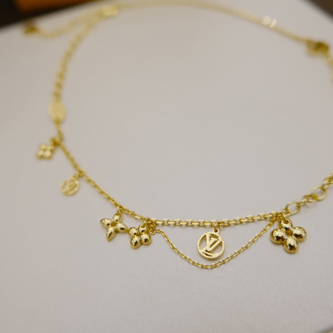 [⭐Seralia]BLOOMING SUPPLE NECKLACE BRASS