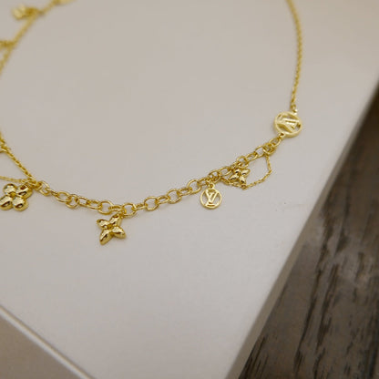 [⭐Seralia]BLOOMING SUPPLE NECKLACE BRASS