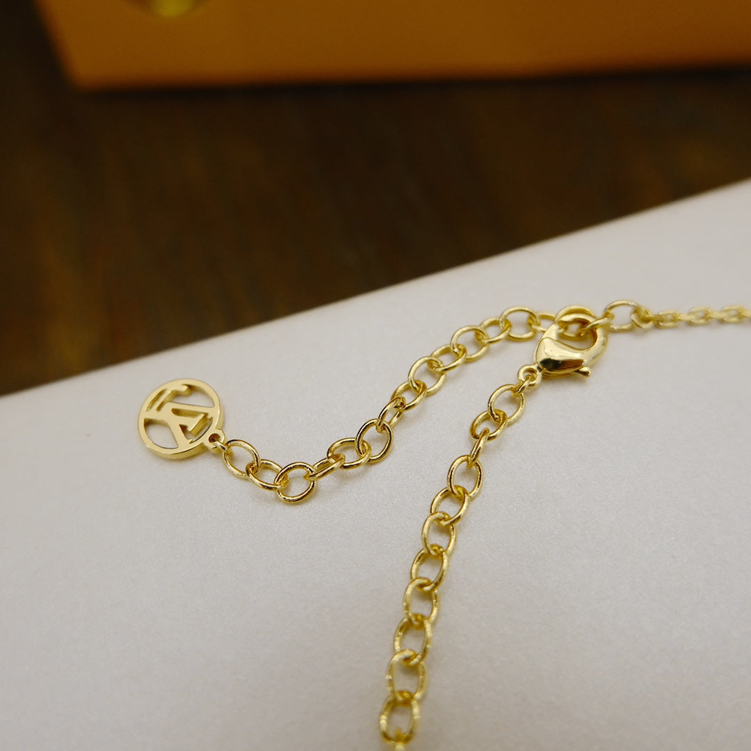 [⭐Seralia]BLOOMING SUPPLE NECKLACE BRASS