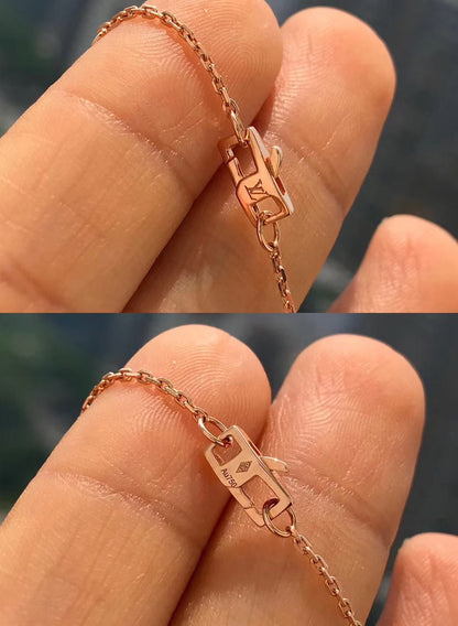 [⭐Seralia]BLOSSOM PENDANT PINK GOLD AND DIAMOND