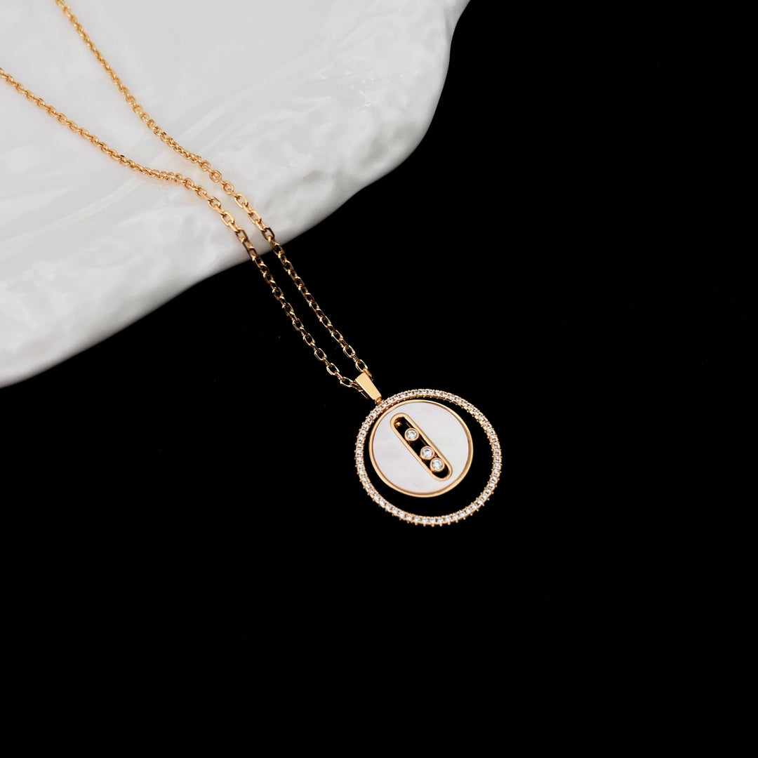 [⭐Seralia]Demo MOVE MM NACRE BLANCHE DIAMOND NECKLACE
