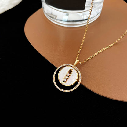 [⭐Seralia]Demo MOVE MM NACRE BLANCHE DIAMOND NECKLACE
