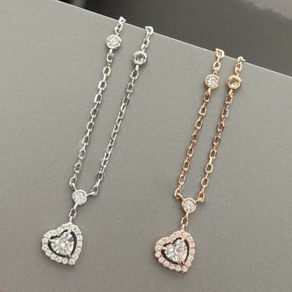 [⭐Seralia]JOY HEART DIAMOND NECKLACE