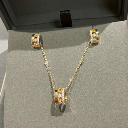 [⭐Seralia]CHAIN MOVE ROMANE PEDAND NECKLACE