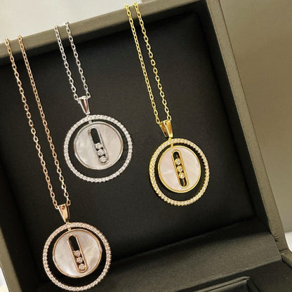 [⭐Seralia]Demo MOVE MM NACRE BLANCHE DIAMOND NECKLACE