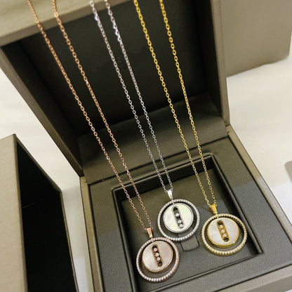 [⭐Seralia]Demo MOVE MM NACRE BLANCHE DIAMOND NECKLACE