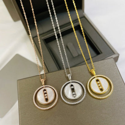 [⭐Seralia]Demo MOVE MM NACRE BLANCHE DIAMOND NECKLACE