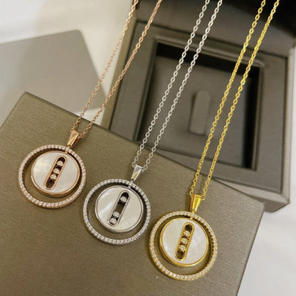 [⭐Seralia]Demo MOVE MM NACRE BLANCHE DIAMOND NECKLACE