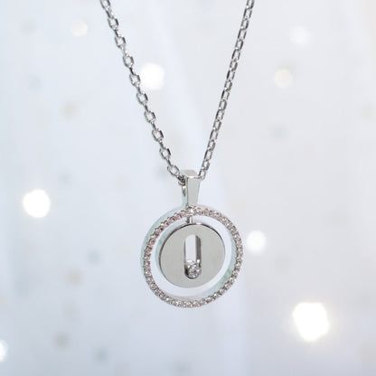 [⭐Seralia]Demo MOVE PM NECKLACE SILVER DIAMOND