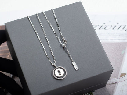 [⭐Seralia]Demo MOVE PM NECKLACE SILVER DIAMOND