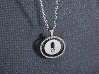 [⭐Seralia]Demo MOVE PM NECKLACE SILVER DIAMOND