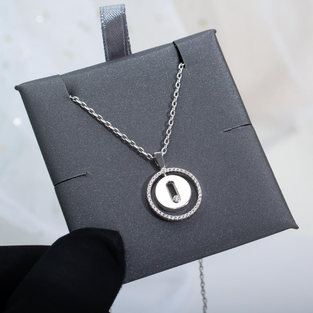 [⭐Seralia]Demo MOVE PM NECKLACE SILVER DIAMOND