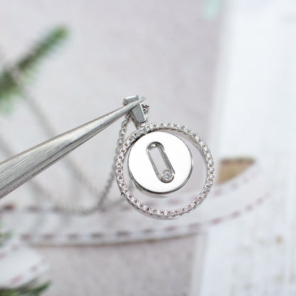 [⭐Seralia]Demo MOVE PM NECKLACE SILVER DIAMOND