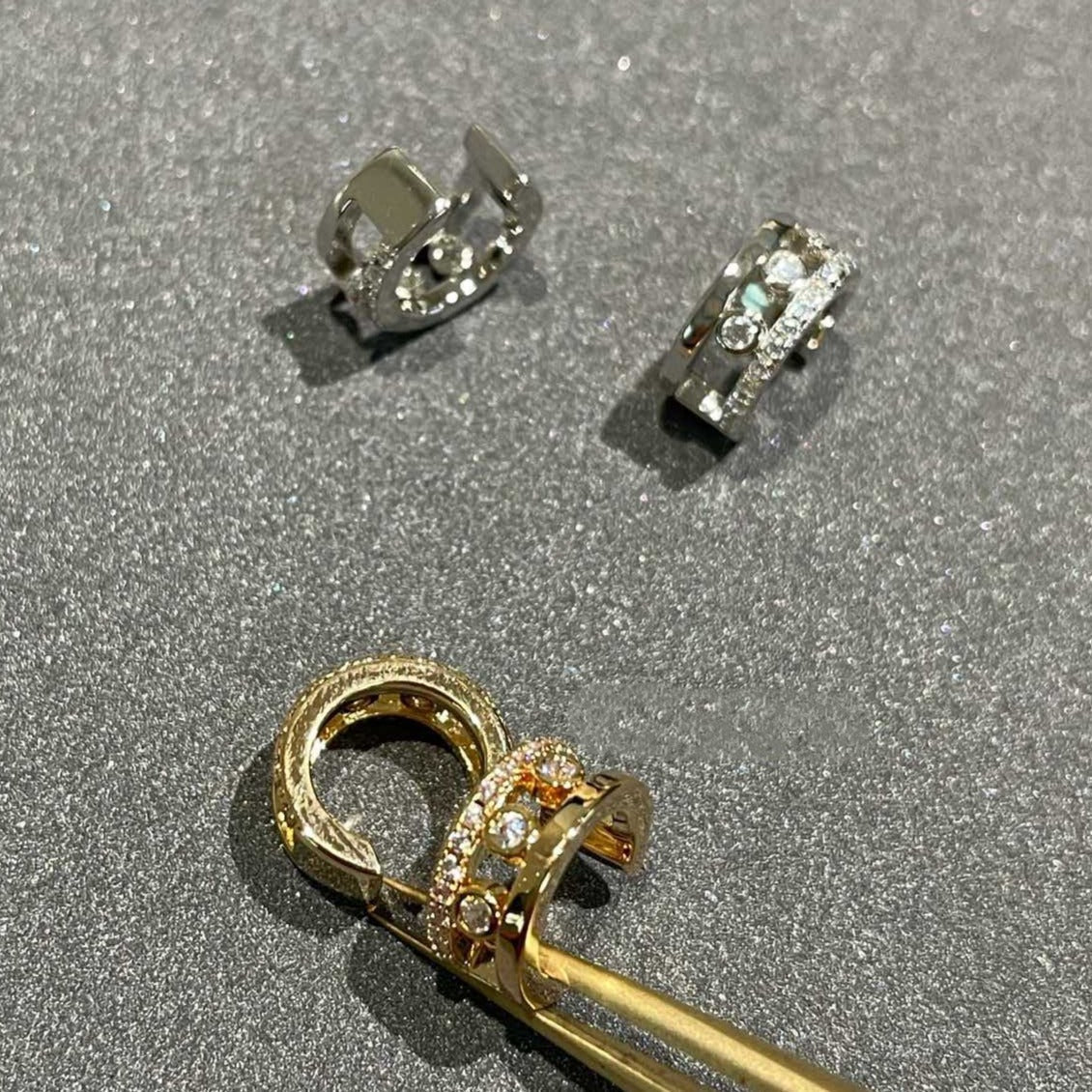 [⭐Seralia]MOVE ROMANE EARRINGS DIAMOND