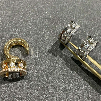 [⭐Seralia]MOVE ROMANE EARRINGS DIAMOND