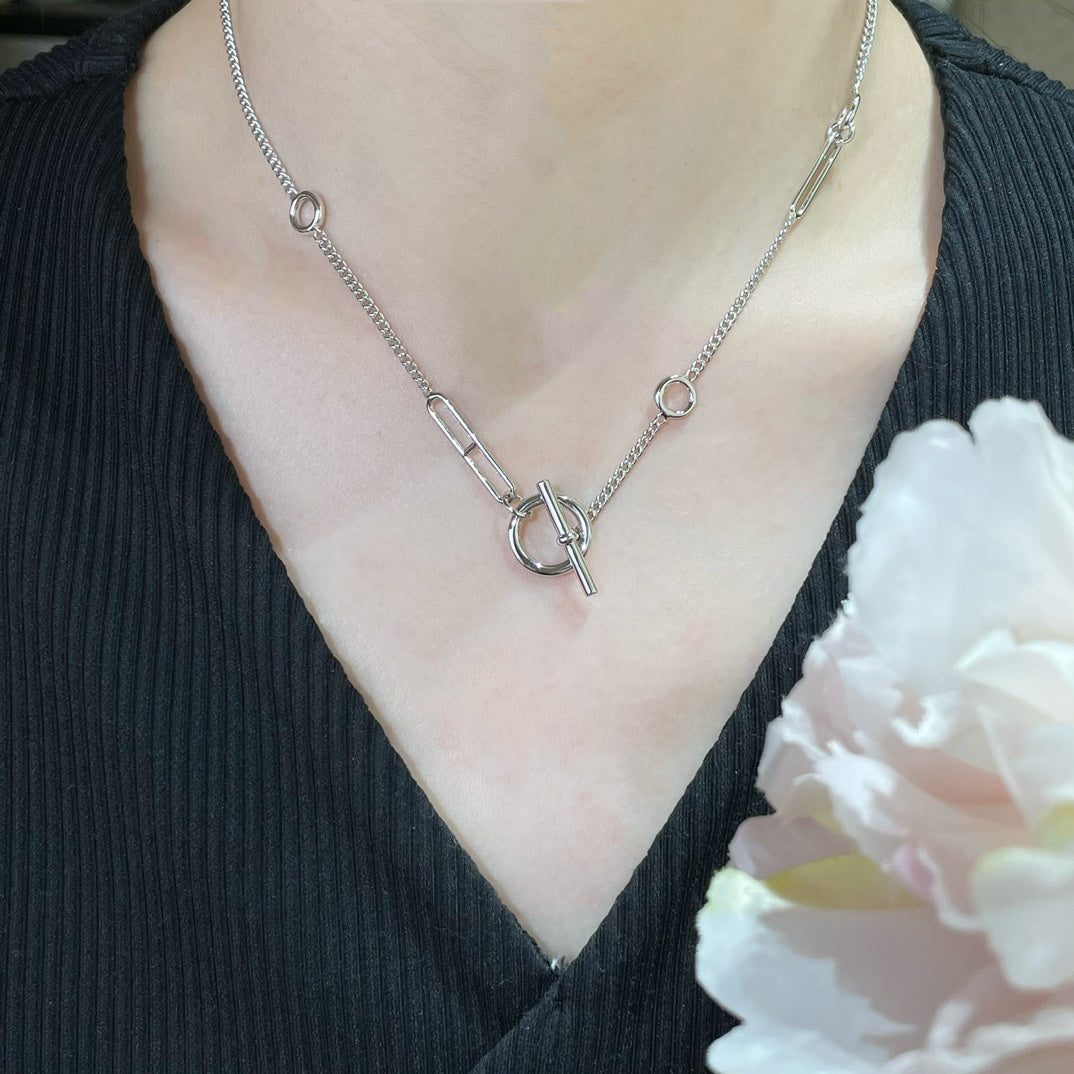 [⭐Seralia]HM STERLING CHAINE D'ANCRE HEART