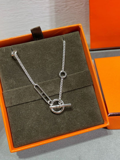 [⭐Seralia]HM STERLING CHAINE D'ANCRE HEART