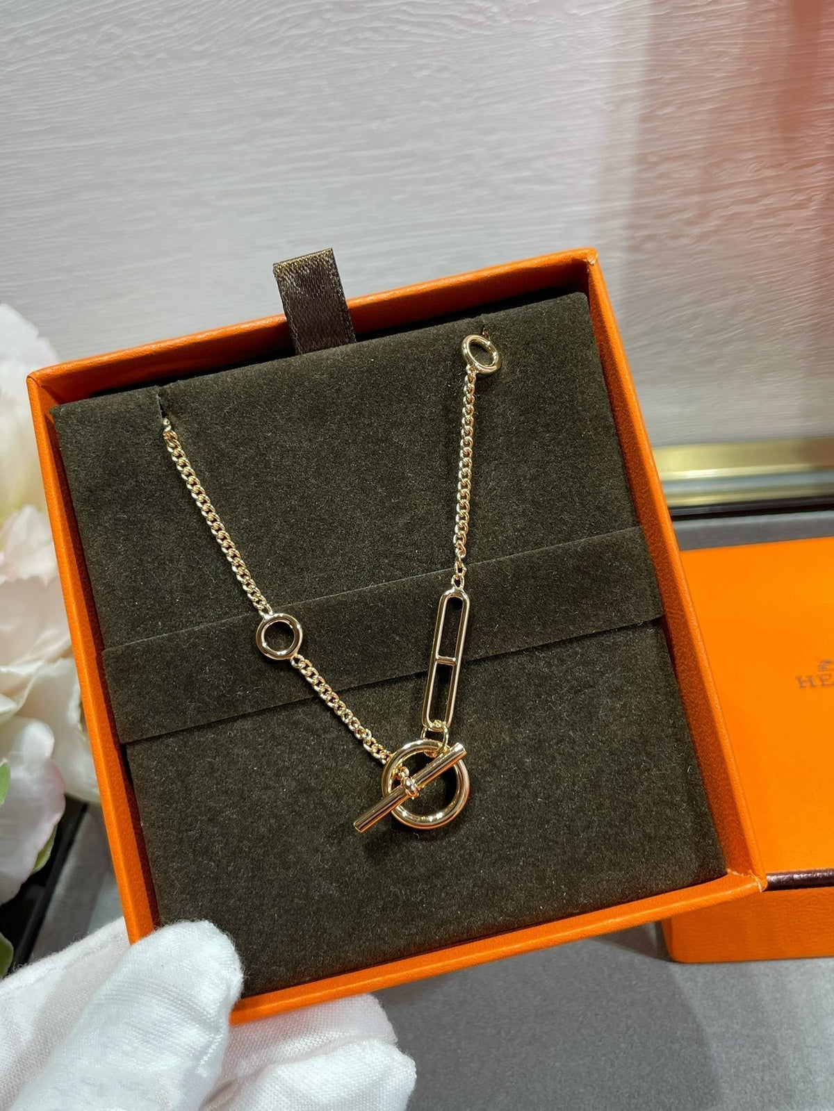 [⭐Seralia]HM STERLING CHAINE D'ANCRE HEART