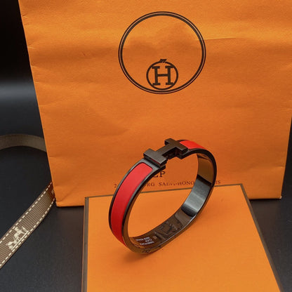 [⭐Seralia]CLIC HM SO BLACK RED BRACELET