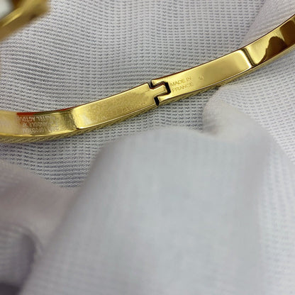 [⭐Seralia]CLASSIC HM CLIC WHITE 8MM ENAMEL BRACELET