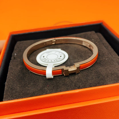 [⭐Seralia]CLASSIC HM CLIC RED 8MM ENAMEL BRACELET