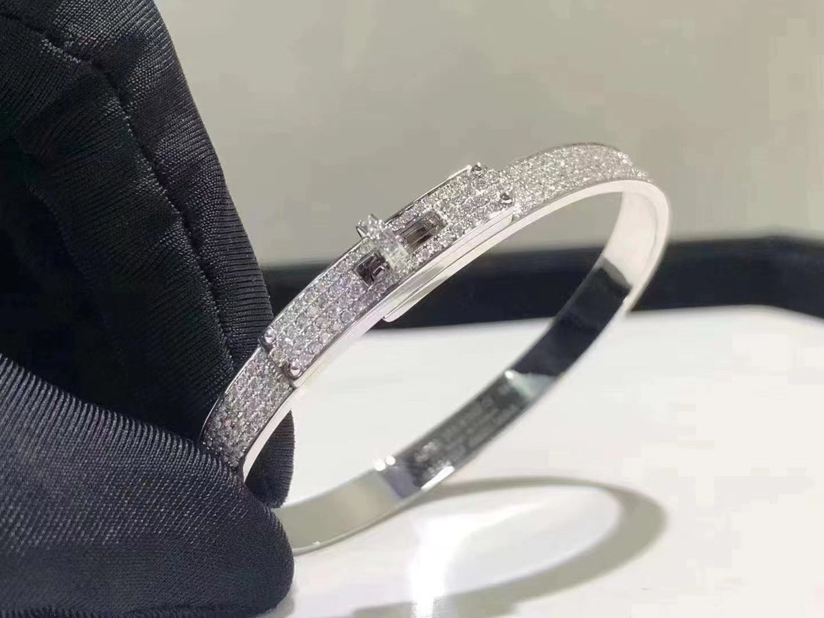 [⭐Seralia]HM KELLY BRACELET IN SILVER AND FULL PAVE DIAMOND