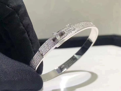 [⭐Seralia]HM KELLY BRACELET IN SILVER AND FULL PAVE DIAMOND