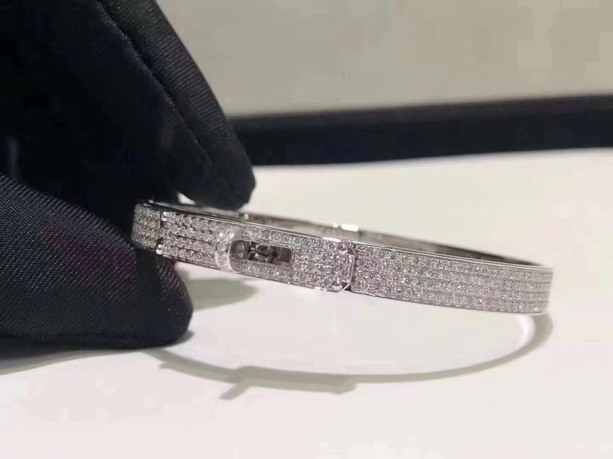 [⭐Seralia]HM KELLY BRACELET IN SILVER AND FULL PAVE DIAMOND