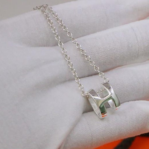[⭐Seralia]HM NECKLACE H LETTER OVAL SERIES
