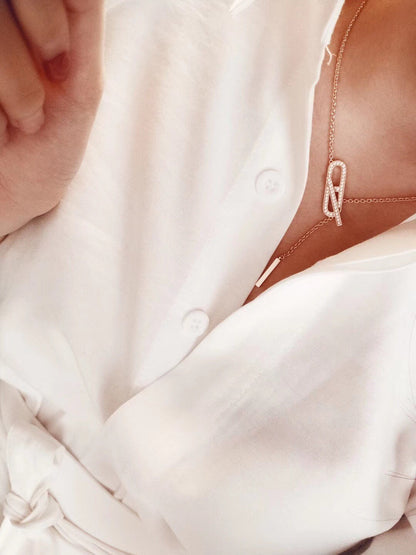 [⭐Seralia]HM FIRE PIG NOSE NECKLACE TRENDY STREET