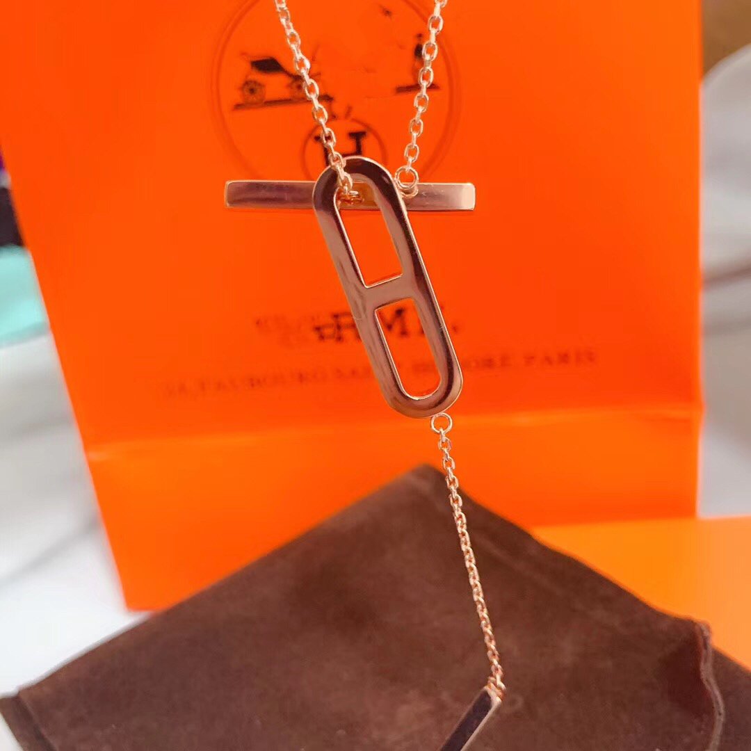 [⭐Seralia]HM NECKLACE PLATINUM ROSE GOLD DIAMOND