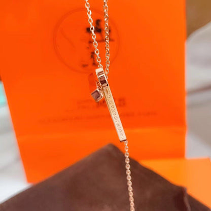 [⭐Seralia]HM NECKLACE PLATINUM ROSE GOLD DIAMOND