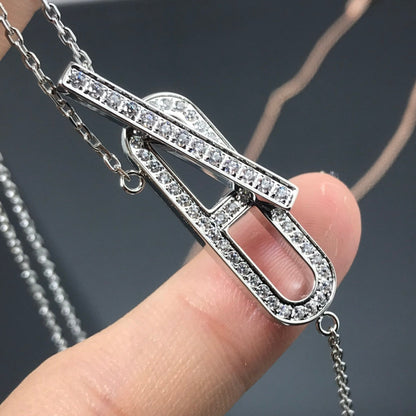 [⭐Seralia]HM NECKLACE PLATINUM ROSE GOLD DIAMOND