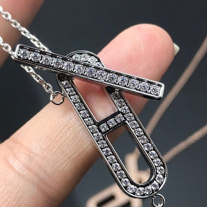 [⭐Seralia]HM NECKLACE PLATINUM ROSE GOLD DIAMOND