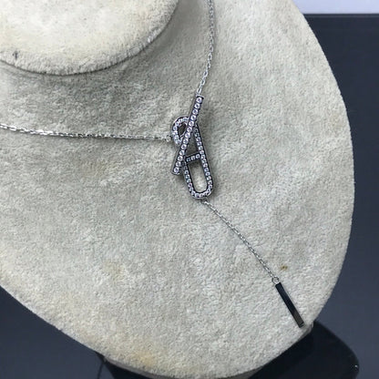 [⭐Seralia]HM NECKLACE PLATINUM ROSE GOLD DIAMOND