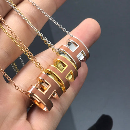 [⭐Seralia]H NECKLACE BROWN