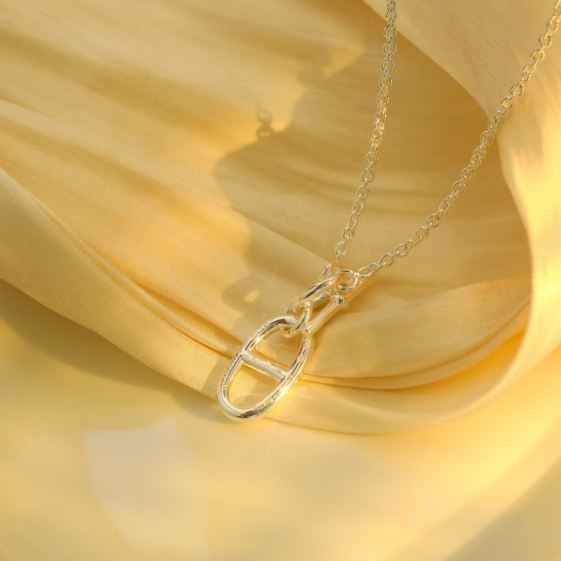 [⭐Seralia]HM CHAINE D'ANCRE PENDANT NECKLACE STERLING SILVER