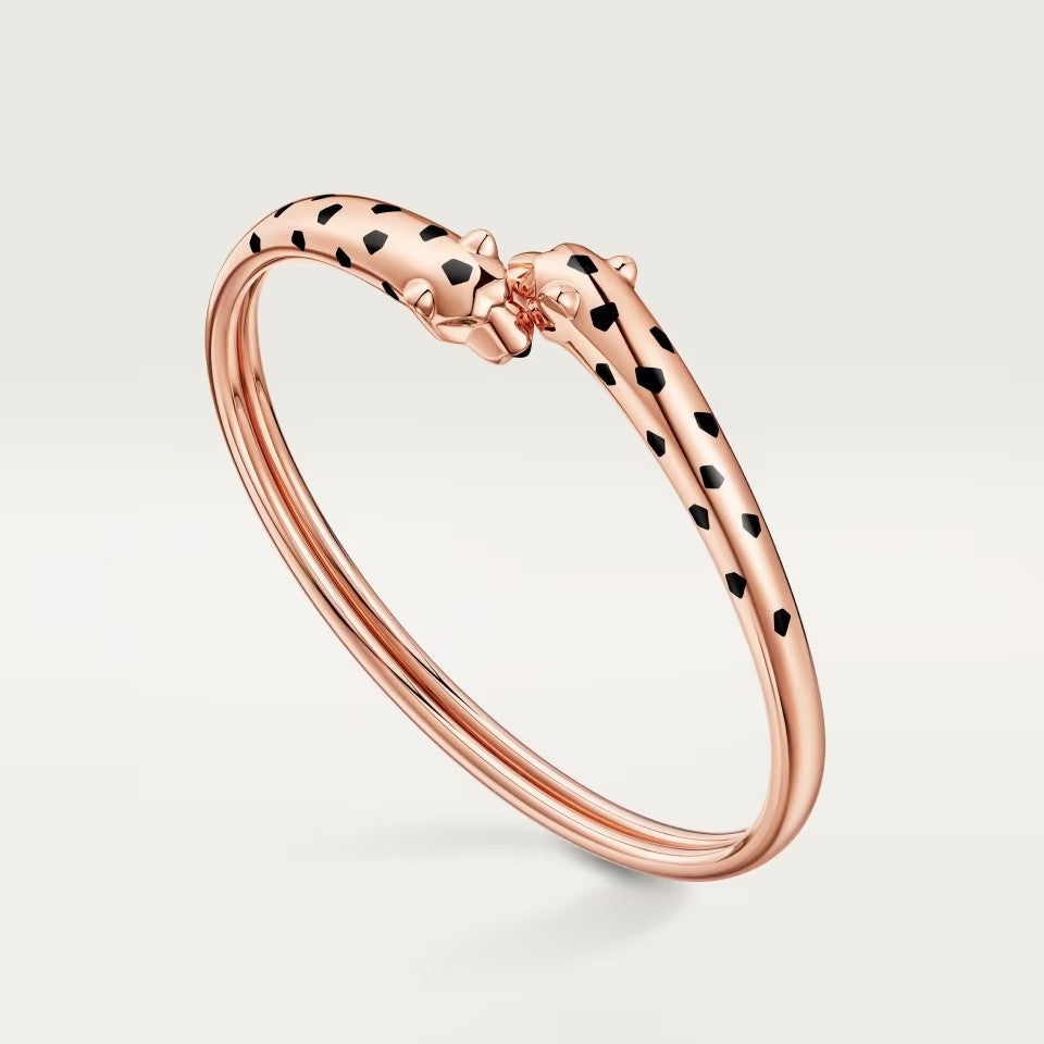 [⭐Seralia]PANTHERE DOUBLE HEADED OPEN BRACELET