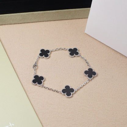 [⭐Seralia] CLOVER 5 MOTIF ONYXS BRACELET COLLECTION