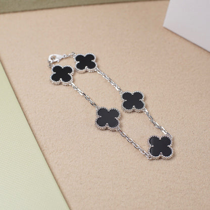 [⭐Seralia] CLOVER 5 MOTIF ONYXS BRACELET COLLECTION